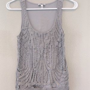 Silver tank top